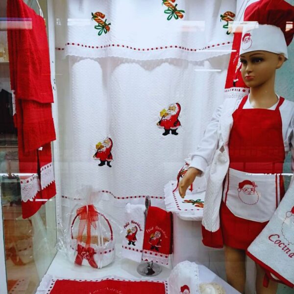 Set de Cocina Bordado Edición Navidad