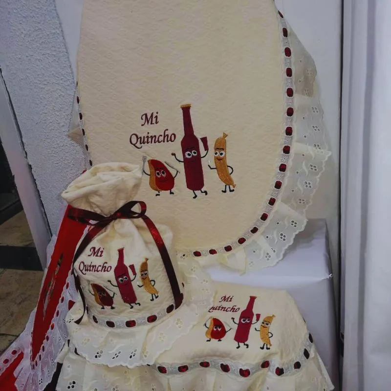 Set de Baño Mi Quincho – Toallas, Bolsita y Accesorios Bordados Personalizados