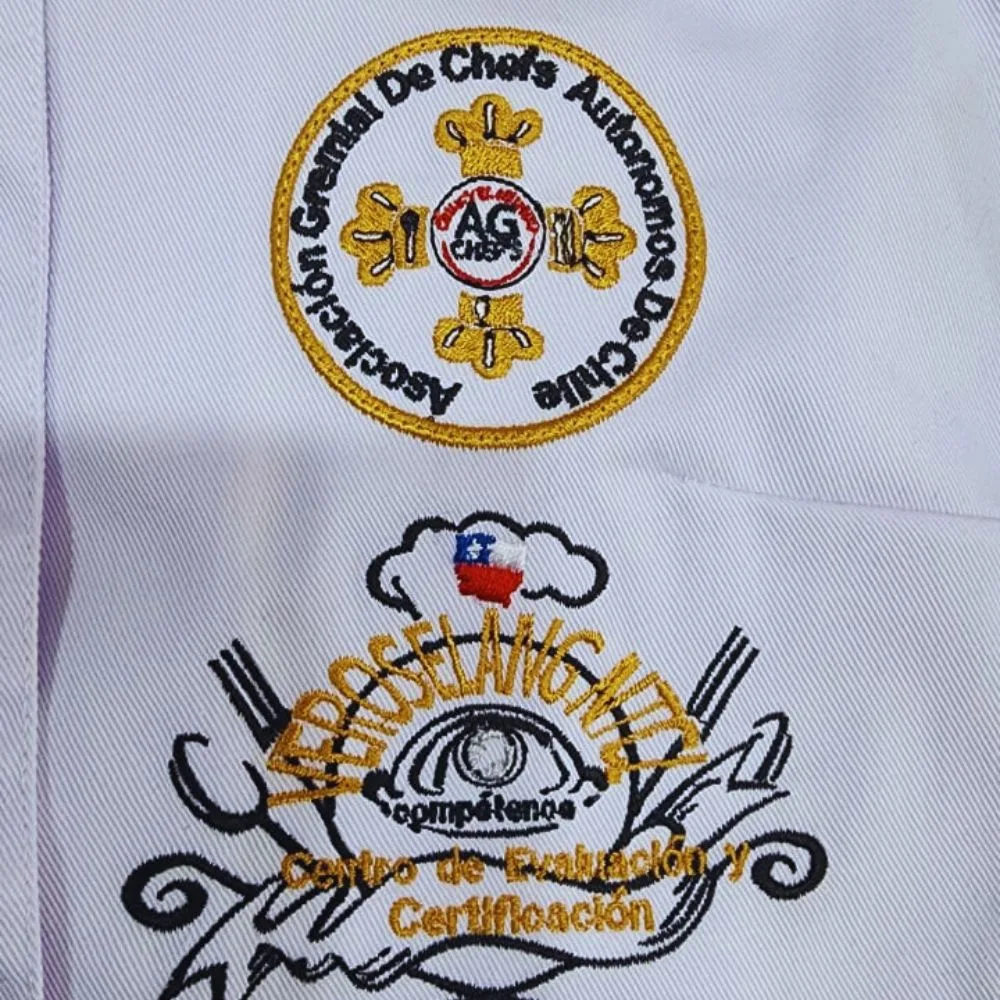 Bordado profesional Veroselangmix y Asociación de Chefs de Chile