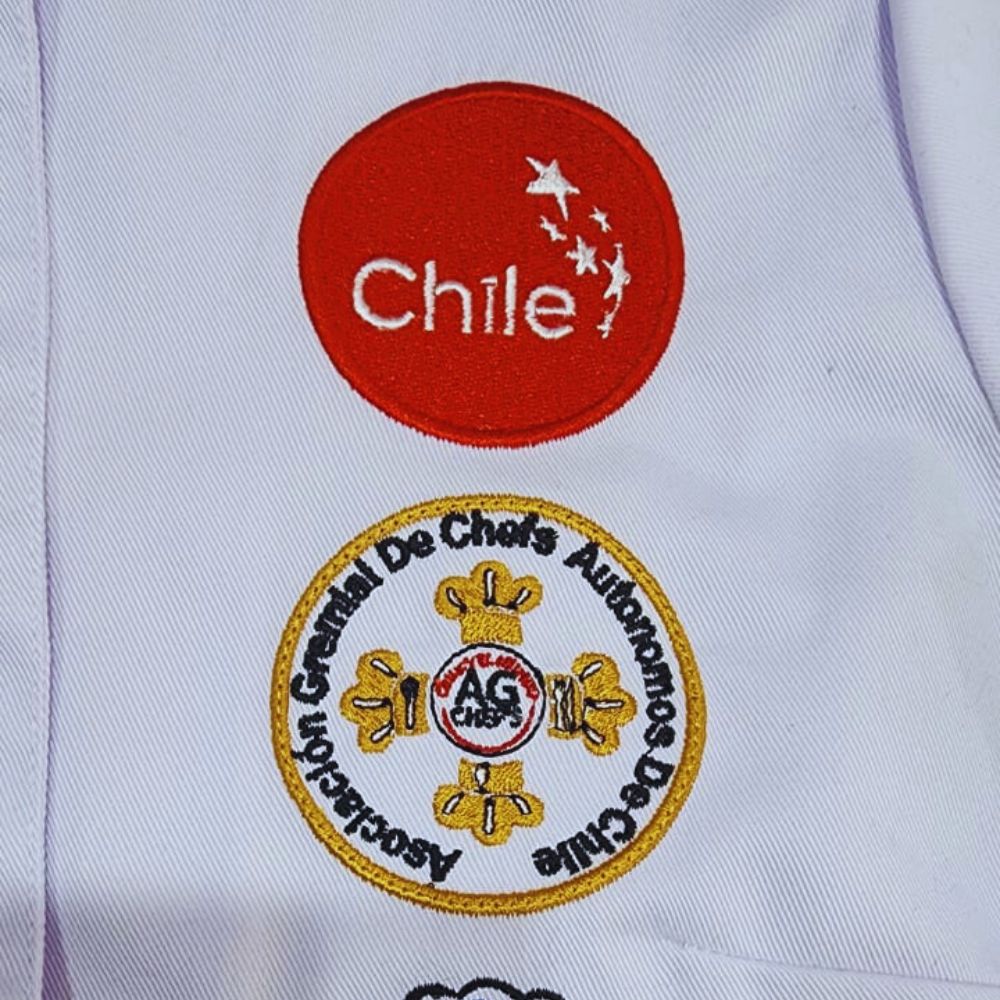 Bordado personalizado Asociación de Chefs de Chile